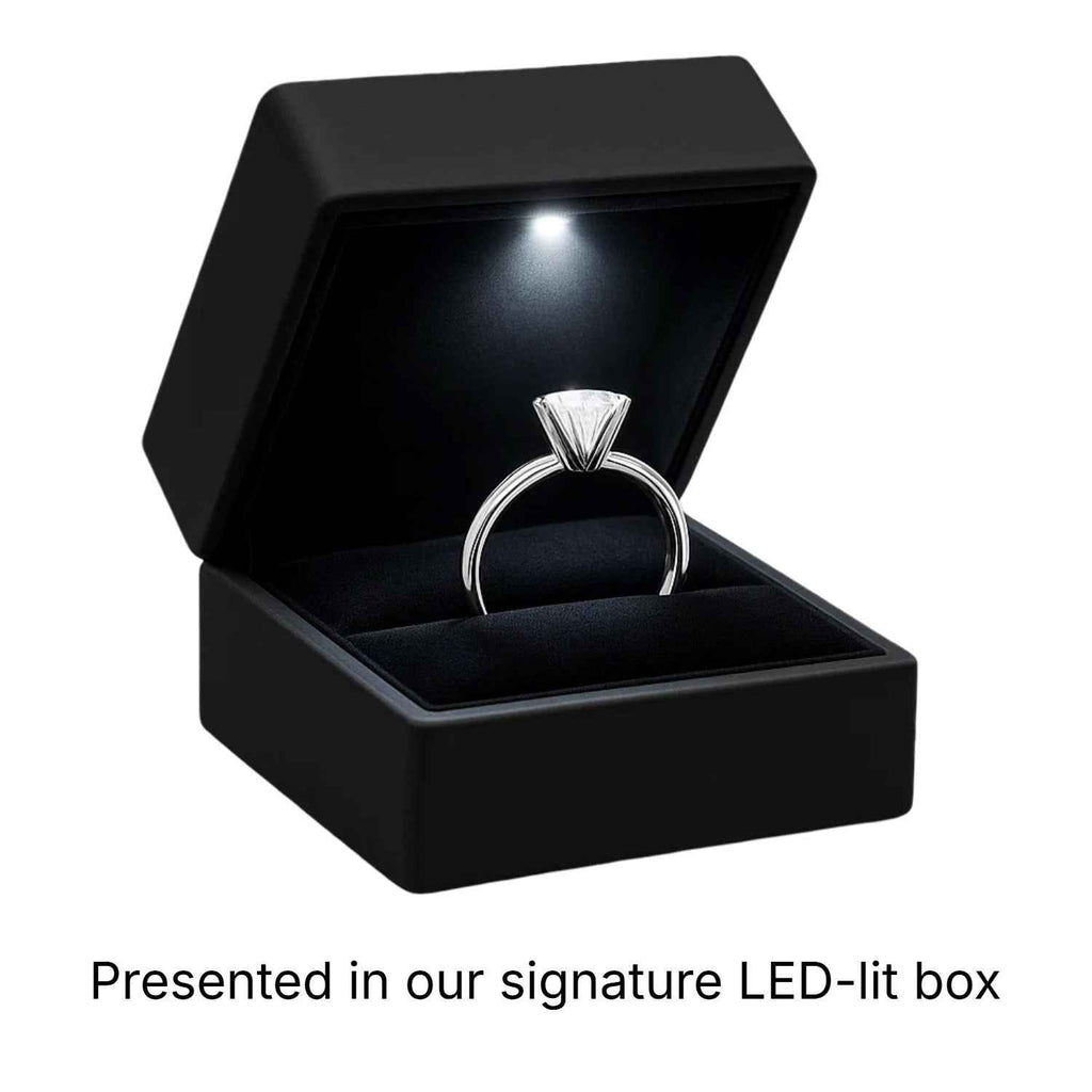 2 Carat Radiant Lab Grown IGI G/VS1 Diamond Solitaire Ring in 14K White Gold