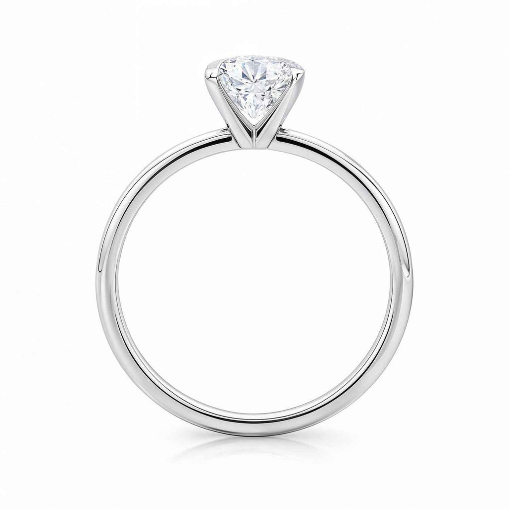 2 Carat Radiant Lab Grown IGI G/VS1 Diamond Solitaire Ring in 14K White Gold